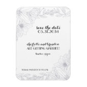 Hochzeit Save the Date Magnet (Vertikal)