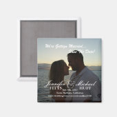 Hochzeit Save the Date Magnet (Vorderseite/Rückseite)