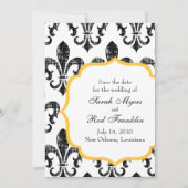 Hochzeit Save the Date | New Orleans | Gold (Vorderseite)