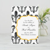 Hochzeit Save the Date | New Orleans | Gold (Stehend Vorderseite)