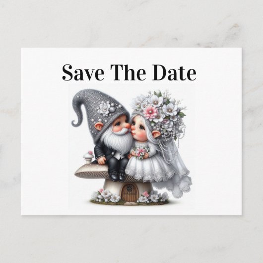 Hochzeit Save the Date Postkarte (Vorderseite)