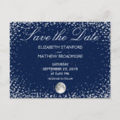 Hochzeit Save the Date | Starry Night Moon Postkarte (Vorderseite)