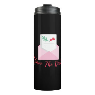 Hochzeit Save the Date Thermosbecher
