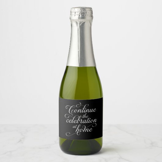 Hochzeit Schaumweinetikett (Vorderseite)