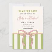 Hochzeit Schleife Save The Date (Vorderseite)