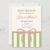 Hochzeit Schleife Save The Date (Vorderseite)