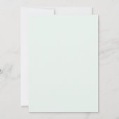 Hochzeit Schlicht Modern Honey Dew Einladung (Rückseite)