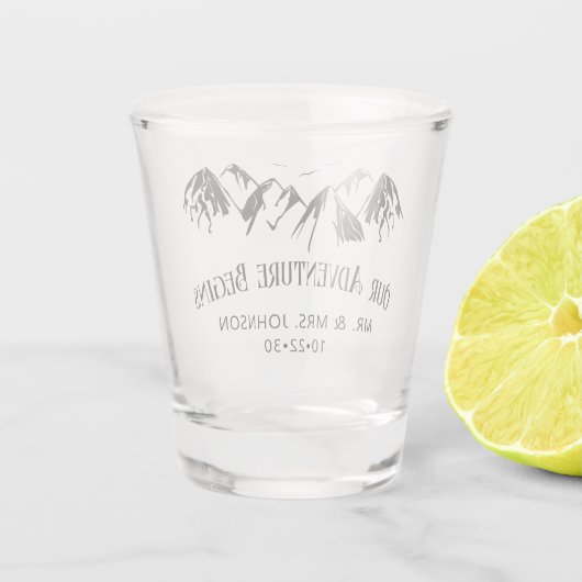 Hochzeit Schnapsglas (Rückseite)