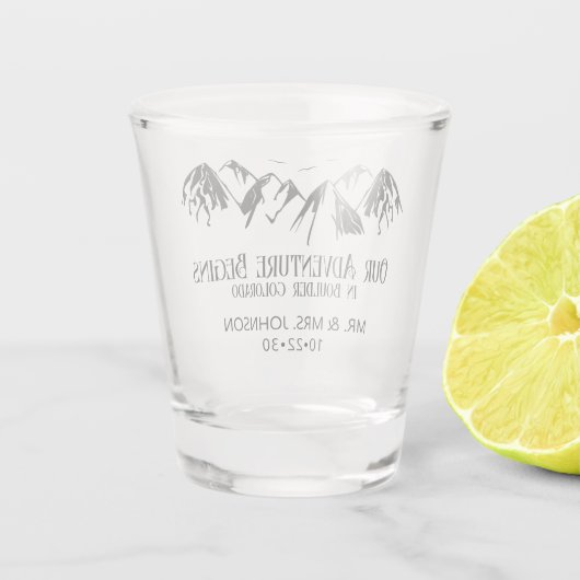 Hochzeit Schnapsglas (Rückseite)