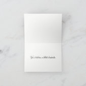 Hochzeit Schwarz-weiß Dankeschön Karten (Innenseite)