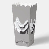 Hochzeit Schwarz-Weiß Schuhe Lining Gefälligkeitsb Geschenkschachtel (Rückseite)