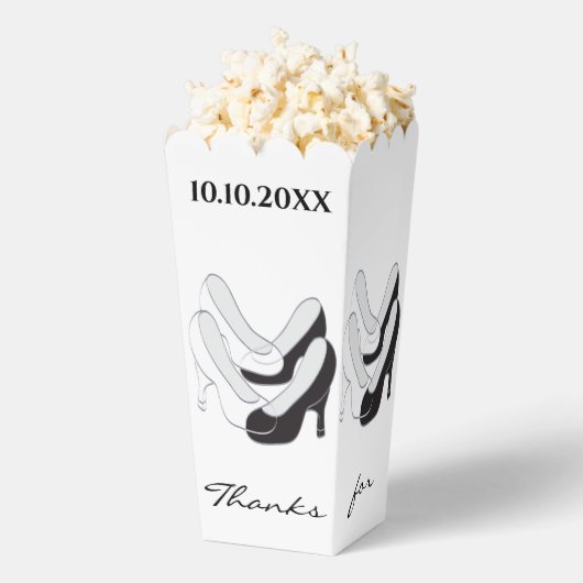 Hochzeit Schwarz-Weiß Schuhe Lining Gefälligkeitsb Geschenkschachtel (Geplatzt)