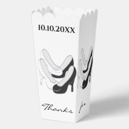 Hochzeit Schwarz-Weiß Schuhe Lining Gefälligkeitsb Geschenkschachtel