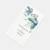 Hochzeit Serviette (Ecke)
