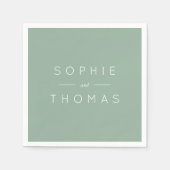 Hochzeit Serviette (Vorderseite)