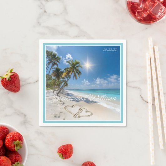 Hochzeit Serviette (Beispiel)