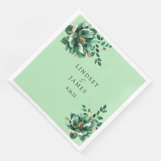 Hochzeit Serviette (Ecke)