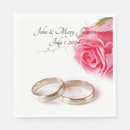 Hochzeit Serviette (Vorderseite)