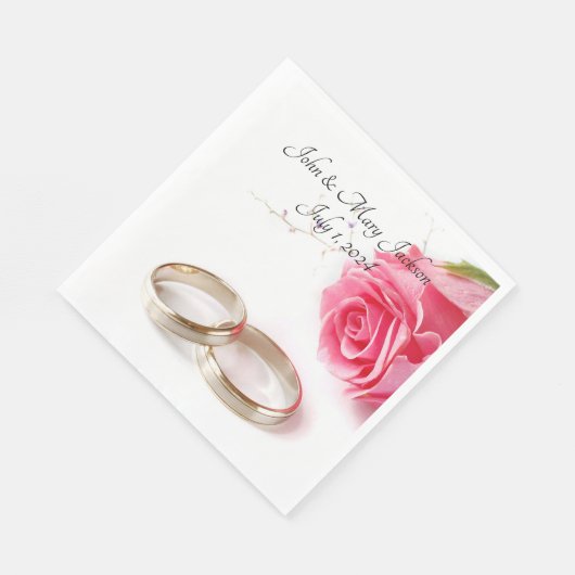 Hochzeit Serviette (Ecke)