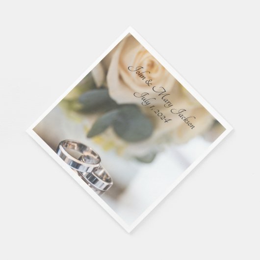 Hochzeit Serviette (Ecke)