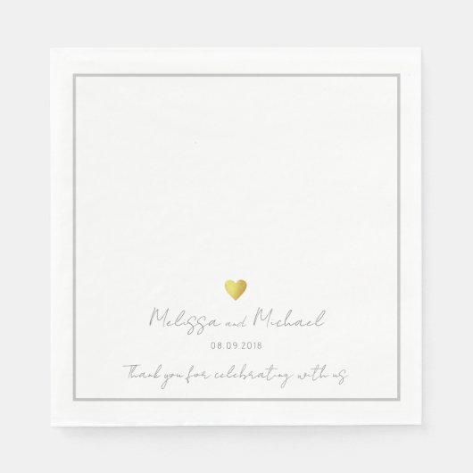 Hochzeit Serviette (Vorderseite)