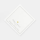 Hochzeit Serviette (Ecke)