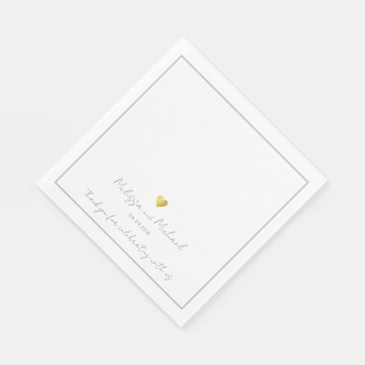 Hochzeit Serviette (Ecke)