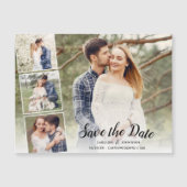 Hochzeit Sichern Sie das Datum, an dem viele Fotos Magnetkarte (Vorderseite)