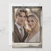 Hochzeit Sichern Sie das Datum ätherische Wasserfa Save The Date (Vorderseite)