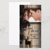 Hochzeit Sichern Sie das Datum Foto-Karte Rustikal Save The Date (Vorne/Hinten)