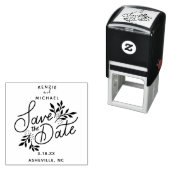 Hochzeit Sichern Sie das Datum Hübsche Hand gezeic Permastempel (Beispiel)