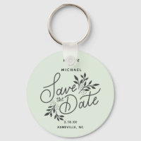 Hochzeit Sichern Sie das Datum Kalligrafie botanis