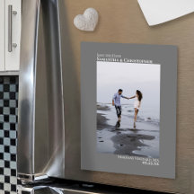 Hochzeit Sichern Sie das Datum vertikale Foto Mini