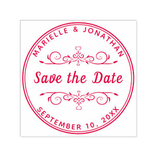 Hochzeit Sichern Sie das Datums Herz Blues Permastempel