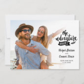 Hochzeit Sichern Sie das Foto 2 des Abenteuers Einladung (Vorderseite)