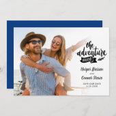 Hochzeit Sichern Sie das Foto 2 des Abenteuers Einladung (Vorne/Hinten)