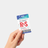 Hochzeit Sichern Sie das Original-Skilift-Ticket Ausweis (Handheld)