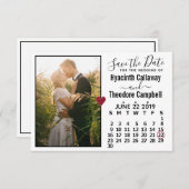 Hochzeit Sichern Sie den Termin Juni 2019 Kalender Save The Date (Vorne/Hinten)