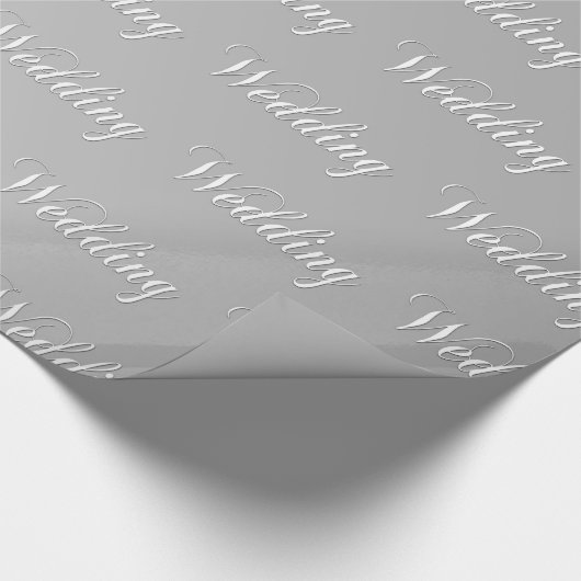 Hochzeit (silber) geschenkpapier (Ecke)
