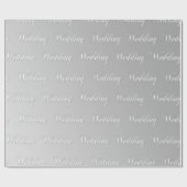Hochzeit (silber) geschenkpapier (Flach)