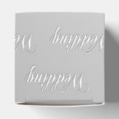 Hochzeit (silber) geschenkschachtel (Oben)