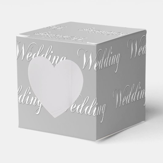 Hochzeit (silber) geschenkschachtel (Vorderseite)