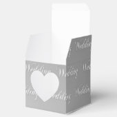 Hochzeit (silber) geschenkschachtel (Geöffnet)