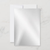 Hochzeit Silber Shiny Hearts Geometric Elegant Save The Date (Rückseite)