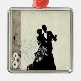Hochzeit Silbernes Ornament