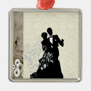 Hochzeit Silbernes Ornament
