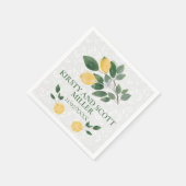 Hochzeit sizilianischer Zitronen Serviette (Ecke)