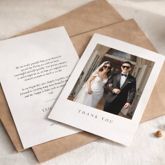 Hochzeit Sonnenbrille Foto Danke Karte