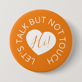 Hochzeit Soziales distanziertes Gästehaus Orangenh Button