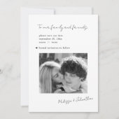 Hochzeit spart das Datum, das modern Minimalistisc Save The Date (Vorderseite)
